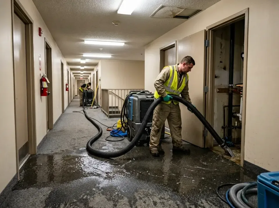 multi-unit-apartment-hallway-f-005 — frequently asked questions, Emergency Burst Pipe Water Extraction & Removal in Barringt…